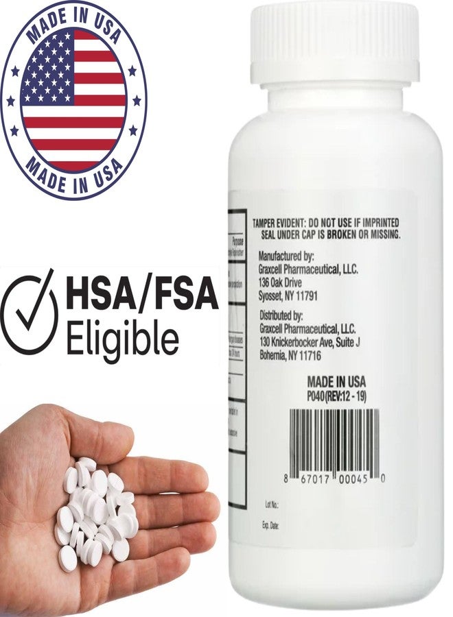 Graxcell Sodium Chloride Tablets 1gm | Electrolyte Salt Pills for POTS Syndrome and Dysautonomia Support | Rapid Rehydration, Natural Ingredients | (15.4gr.) | 1000 Count | Made in The USA - Image 4